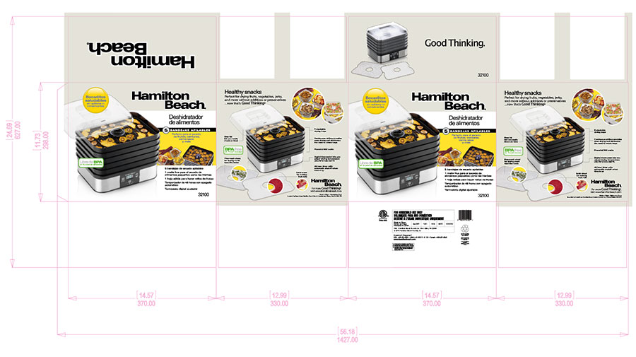 黑眼睛廣告為漢美馳設(shè)計(jì)的果干機(jī)包裝展開(kāi)圖
